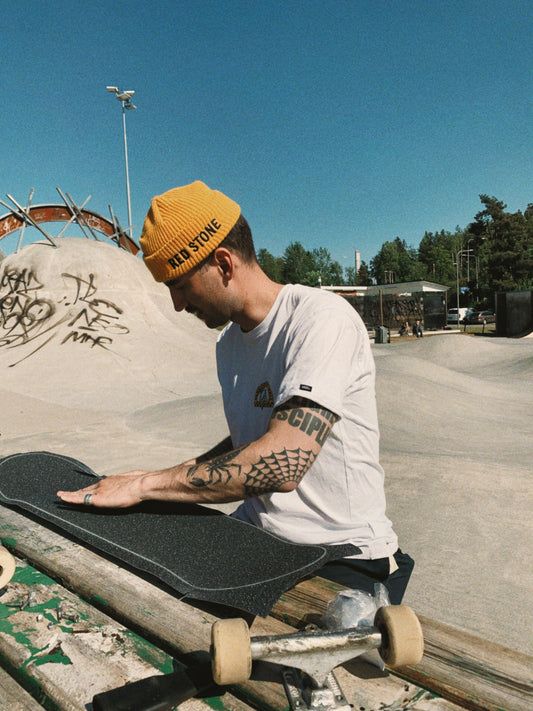 Beanie skatepark skateboard chopper style motorcycle